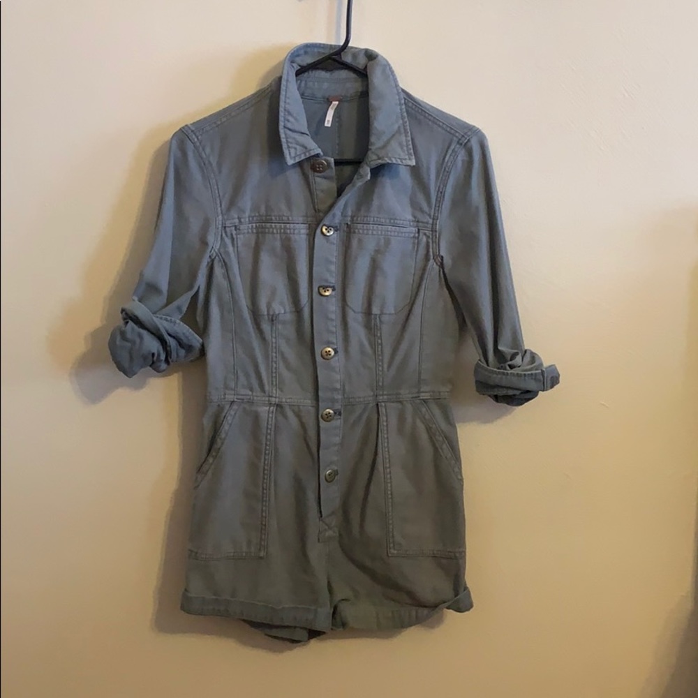 Free People Utility Romper size XS